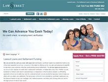 Tablet Screenshot of lawstreetcapitalsolutions.com